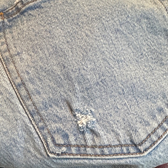 EUC Abercrombie & Fitch Light Denim Jeans The 90’s Straight Ultra High Rise - Picture 11 of 16